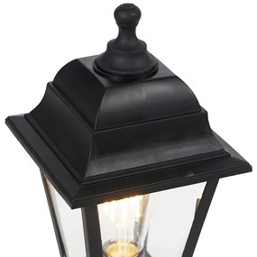 Klasický vonkajší stĺpikový svietidlo čierny 44 cm IP44 - Capital