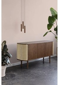 Hnedo-béžová nízka komoda v dekore duba 150x75 cm Treasures – UMAGE