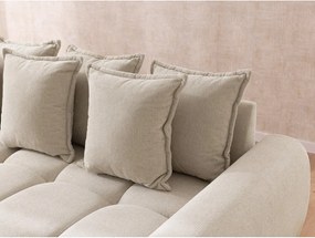 Béžová rohová pohovka (pravý roh/s leňoškou) Albane – Ropez