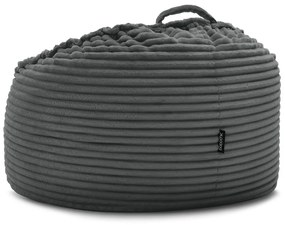 Tmavosivý menčestrový sedací vak Socrate – Bobochic Paris