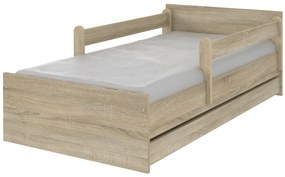 Detská posteľ MAX bez motívu 200x90 cm - svetlý dub