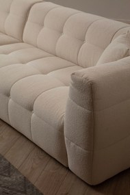 Štýlová rohová pohovka Chantelle 300 x 150 cm, ľavá, béžová
