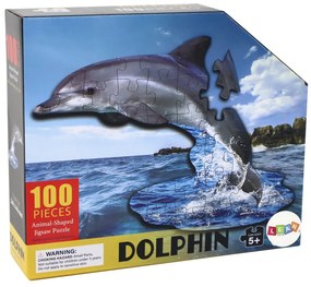 Lean Toys Puzzle 100 dielikov – Delfín