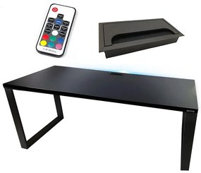 Písací Stôl Top Loft Čierna 120x60x2,8 Model 2