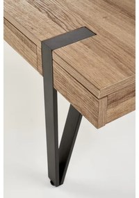 Konferenčný stolík TULUZA 41x120 cm zlatý orech/čierna