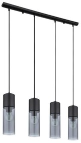 Globo 21000-4HB - Luster na lanku ANNIKA 4xE27/25W/230V čierna