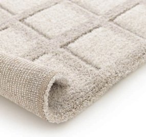 DY Béžový koberec s geometrickým vzorom Serenity 03 Rozmer: 80x150 cm