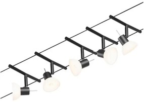 Paulmann 94450 - SADA 5xGU5,3/10W Bodové svietidlo SHEELA 230V čierna