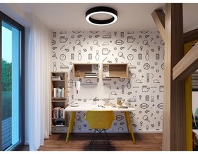 LED2 - LED Stmievateľné stropné svietidlo SATURN LED/50W/230V 3000K/4000K čierna