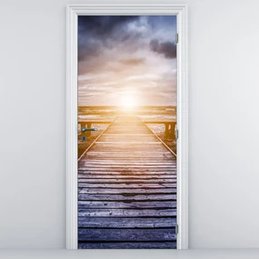Fototapeta na dvere - Mólo so slnkom (95x205cm)
