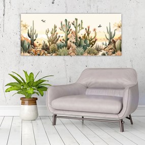 Obraz - Púšť, aquarel (120x50 cm)