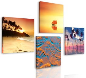 Set obrazov čarovná pláž