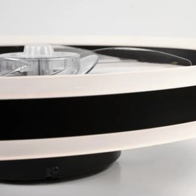 LED Stropné svietidlo s ventilátorom APOLLO LED/38W/230V čierna + DO