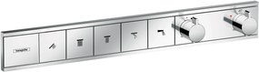 Hansgrohe RainSelect, batéria pod omietku na 5 spotrebičov, chrómová, HAN-15384000