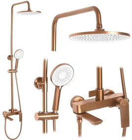 REA-P2418 - Sprchová súprava s batériou AVALON, kartáčovaná meď