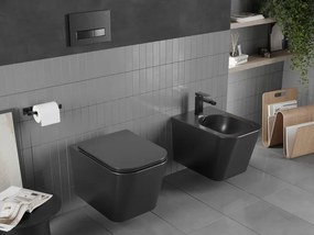 Mexen TEO, závesný bidet, 51 x 35 cm, čierna matná, 35855185