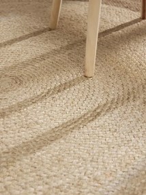 Koberec Hanse Home JUTTA naturálny / krémový / sivý kruh
