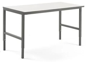 Dielenský stôl CARGO, 1600x750 mm, biela / šedá