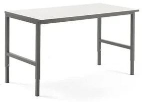 Dielenský stôl CARGO, 1600x750 mm, biela / šedá