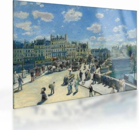 Sklenený obraz - Auguste Renoir, Pont Neuf, Paris, reprodukcia (70x50 cm)