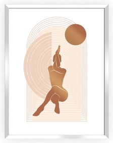 Obraz Yoga Figures I 30x40cm copper