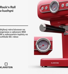 Klarstein Espressionata Evo, pákový kávovar, 950 W, 19 bar, 1,2 l