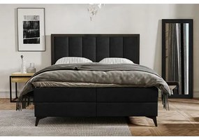 Čalúnená posteľ LOFT rozmer 160x200 cm - čierna