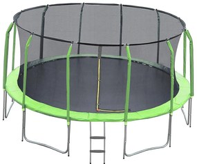 Trampolína COMFORT s rebríkom 457cm zelená