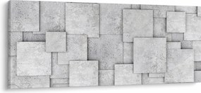 Obraz - Abstrakcia betónových kachličiek (120x50 cm)