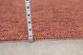 Vopi, Metrážny koberec Astra terra - neúčtujeme odrezky z role, na mieru, šíře 1,33m,1m,2m,3m,4m,na mieru, neúčtujeme odrezky, oranžová, ab (mriežka), chodba / predsieň