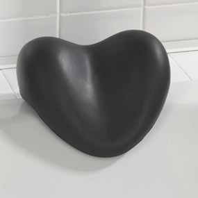 Čierna oporná podložka do vane Wenko Bath Pillow Black, 25 × 11 cm
