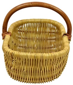 Ratanový košík na nákup medový Rozmery (cm): velký 47x 37, v. 38, v. opletu 20