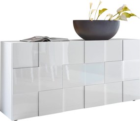 XXXLutz ŠIROKÁ KOMODA, biela s vysokým leskom, 181/84/42 cm MID.YOU - Online Only drobný nábytok - 001844004504