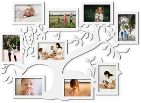 drevko Rodinný fotorámik Strom života Rozmer obrazu: 49,5 x 70 cm, Farba dekorácie: Čierna