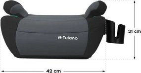 Detský podsedák do auta Cabby 35 sivý