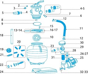 Marimex | Hlava 6-cestná k filtrácii ProStar Profi 4, 6 a 8 | 10604243
