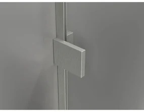 Mexen Lunar T, sklápací sprchový kút ľavý 115 x 80 cm, 8mm číre sklo, oceľový profil, 834T-115-080-97-00-L