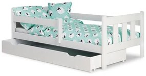 Detská posteľ Tommy 80x160, borovica biela, bez matraca, masív