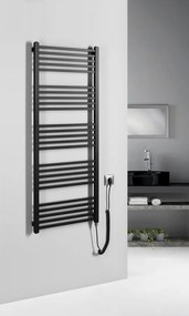 Sapho Sapho, METRO-E elektrické vykurovacie teleso, rovné, 500x1340 mm, 500 W, čierna matná, ME513B