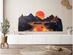 drevko |  Obraz Slnečné odrazy  34 x 75 cm
