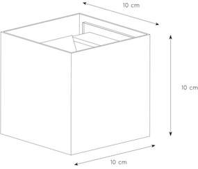 Lucide 69200/06/31 - LED Vonkajšie nástenné svietidlo AXI 2xLED/7W/230V IP54 biela