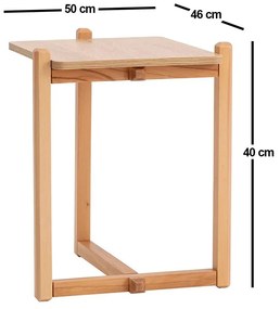 Príručný stolík Movobi (natural) . Vlastná spoľahlivá doprava až k Vám domov. 1094772