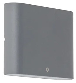 Moderná nástenná lampa tmavosivá 11,5 cm vrátane LED IP65 - Batt