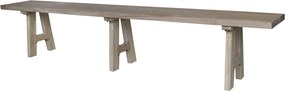 Prírodná lavica z recyklovaného dreva Marseille - 240*32*45 cm