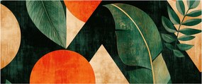 Obraz - Geometrické prírodné motívy II. (120x50 cm)