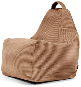 Hnedý menčestrový sedací vak Play Amuse – SLOWDOWN