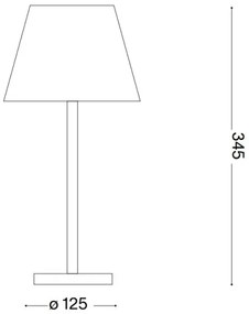 Ideal Lux - LED stmievateľná dotyková lampa LOLITA LED/2,8W/5V IP54 hnedá