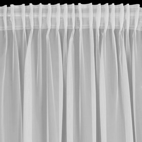 ZÁCLONA DEBORA NA PÁSKE 140 X 270 CM BIELA