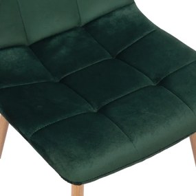 Jedálenská stolička MONTANA zamatová, tmavozelená