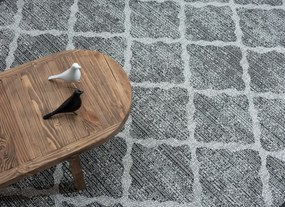 My Flair, Kusový koberec Ether grau – na von aj na doma, 140x200, šedá, chodba / predsieň